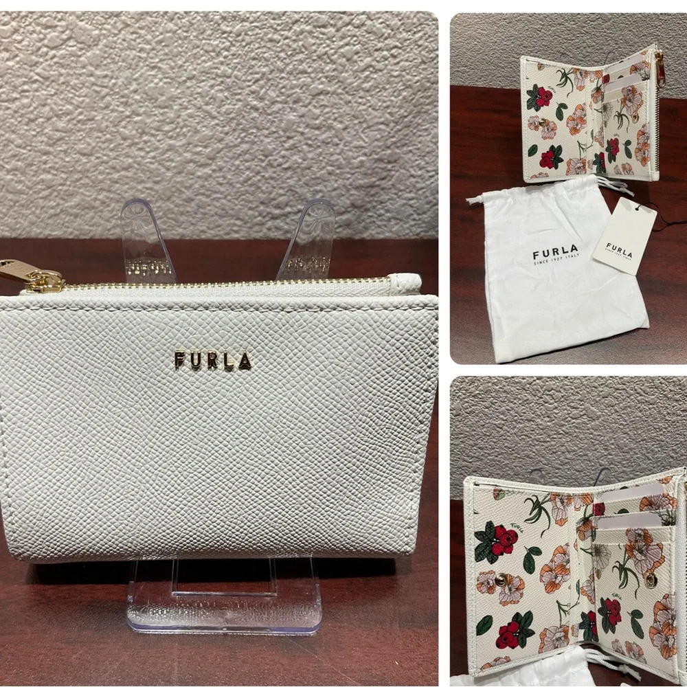 Furla Toni Talco Floral Leather Wallet